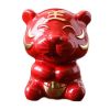 750ml Red Ceramic Wine Bottle Wine Jar Tiger Wine Vase Flask Flagon