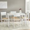 Lucca 5-Piece Dining Set, White