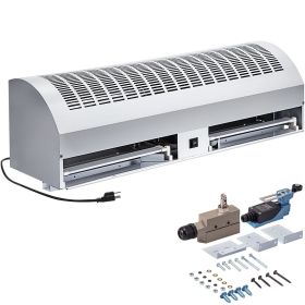 VEVOR Air Curtain 35-Inch Commercial Air Curtain 2 Speeds Door Air Curtain 1511 CFM/1372 CFM with 2 Limited Switches Low Noise Indoor Air Curtain