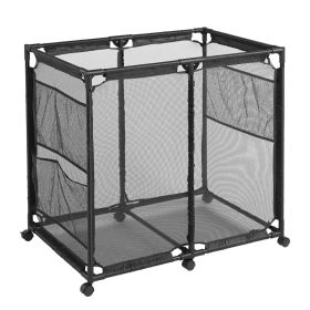swimming pool ,Rolling Poolside Mesh Container for Toys ‚Äì Waterproof, UV Resistant Outdoor Organizer Box with Bonus Mesh Bag Pool Storage Bin Pool S