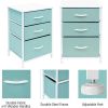 Nightstand Storage Organizer with 3 Drawers - Kids Girls, Boys Bedroom Furniture Storage Chest for Clothes, Closet Organization - Steel Frame, Wood To
