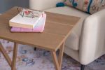 Glencoe TV Tray Table Set;  Gray Acacia Finish