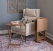 Glencoe TV Tray Table Set;  Gray Acacia Finish