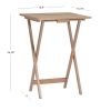 Glencoe TV Tray Table Set;  Gray Acacia Finish