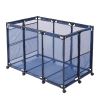 outdoor furniture  47.6*30inch swimming Pool Storage Bin Blue,Modern Blue Pool Storage Bin - XX-Large | Perfect Contemporary Nylon Mesh Basket Organiz