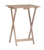 Glencoe TV Tray Table Set;  Gray Acacia Finish