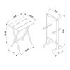 Glencoe TV Tray Table Set;  Gray Acacia Finish