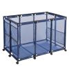 outdoor furniture  47.6*30inch swimming Pool Storage Bin Blue,Modern Blue Pool Storage Bin - XX-Large | Perfect Contemporary Nylon Mesh Basket Organiz