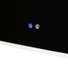 60" W x 32" H Modern Wall Mounted LED Backlit Anti-Fog Rounded Rectangular Bathroom Mirror with Temperature Adjustable and Memory Function Touch Switc