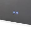60" W x 32" H Modern Wall Mounted LED Backlit Anti-Fog Rounded Rectangular Bathroom Mirror with Temperature Adjustable and Memory Function Touch Switc