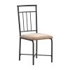 Louise Traditional 5-Piece Wood & Metal Dining Set, Deep Walnut
