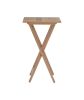 Glencoe TV Tray Table Set;  Gray Acacia Finish