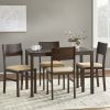 Lucca 5-Piece Dining Set, White