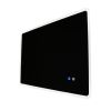 36" W x 24" H Modern Wall Mounted LED Backlit Anti-Fog Rounded Rectangular Bathroom Mirror with Temperature Adjustable and Memory Function Touch Switc