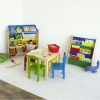 Children Wood and Plastic Toy Storage Racks with 12 Bins, Multi-Color