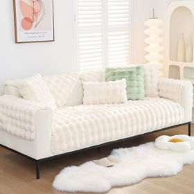 Warm Sofa Bubble Plush Pillowcase Pillow (Option: White-30x50cm pillowcase)