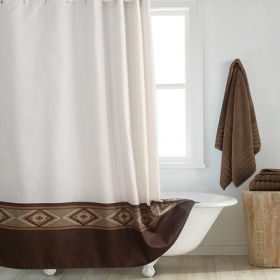 Shower Curtain Polyester Thickened Waterproof Partition Wet And Dry Separation (Option: Casosa shower curtain-240X200CM 12holes)