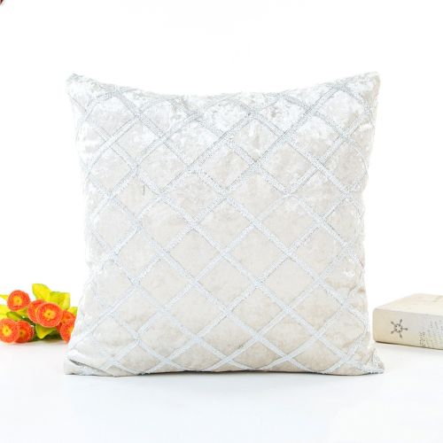 Pastoral Fashion Personality Simple Trend Stripe Wild Ribbon Embroidered Pillowcase