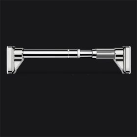 Simple Household Free Punching Telescopic Rod (Option: Stainless steel-1.5to2.1m)