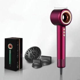 Household High-speed Dry Tubeless Leaf Hair Dryer (Option: Red-220V US)