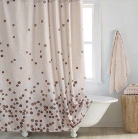Shower Curtain Polyester Thickened Waterproof Partition Wet And Dry Separation (Option: Shar shower curtain-183X183CM 12holes)
