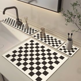 Kitchen Counter Top Faucet Absorbent Pad Bathroom Vanity Splash And Water Proof (Option: Color7-10x61CM-Nonporous)