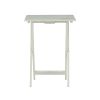 Girard Folding Tray Table Set;  26.38" Tall;  Gray Finish