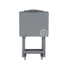 Girard Folding Tray Table Set;  26.38" Tall;  Gray Finish