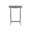 Girard Folding Tray Table Set;  26.38" Tall;  Gray Finish