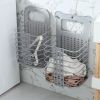 Foldable Laudry Baskets with Handle for Wall Hanging Laundry Hampers Storage Bins
