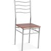 5 Pieces Wood Metal Dining Table Set with 4 Chairs