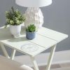 Girard Folding Tray Table Set;  26.38" Tall;  Gray Finish
