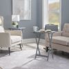 Girard Folding Tray Table Set;  26.38" Tall;  Gray Finish