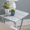 Girard Folding Tray Table Set;  26.38" Tall;  Gray Finish