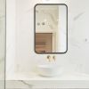 22 "x30" Metal Rectangular Bathroom Wall Mirror