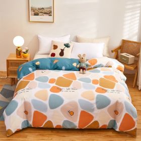 Cotton Duvet Cover One-piece Wholesale Pure Single Double Student Dormitory Bed Sheet Four-piece Set (Option: Riverstones-SuitD)