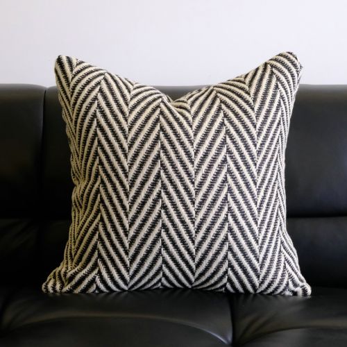 Simple Herringbone Pattern Wool Pillowcase For Fashion