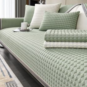 Cool Bean Sofa Cushion Seat Cushion For Summer Non-slip Sofa Cover (Option: Green-70 √ó 70)