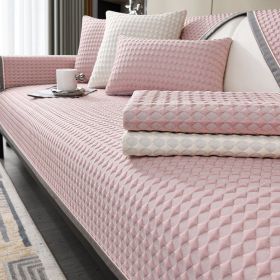 Cool Bean Sofa Cushion Seat Cushion For Summer Non-slip Sofa Cover (Option: Pink-90 √ó 240)
